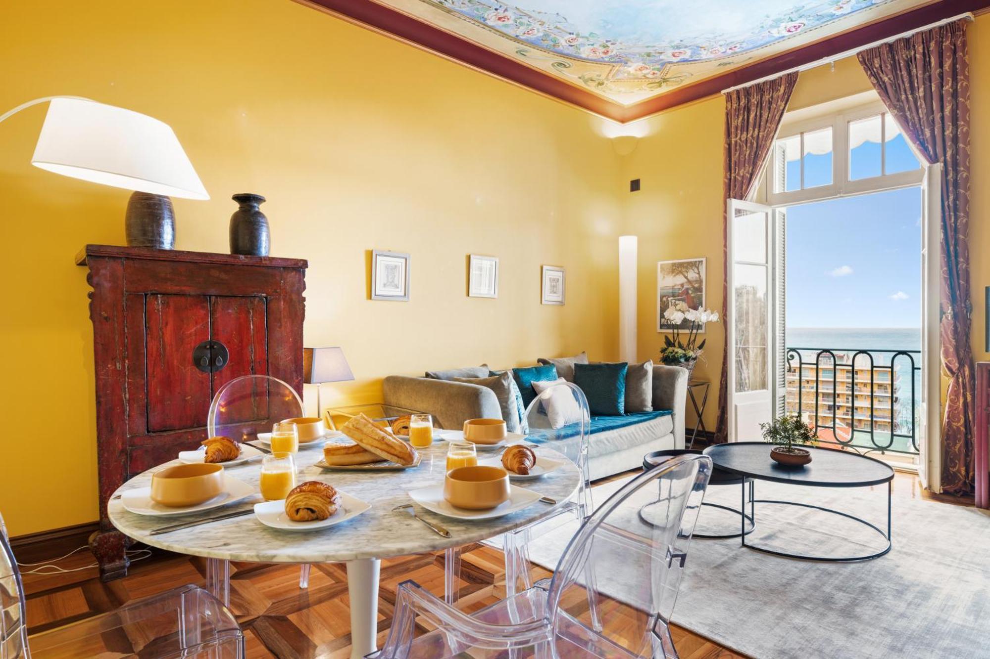 Le Coq Tersling - Residential Parking - Ac - Sea View Apartman Menton Kültér fotó